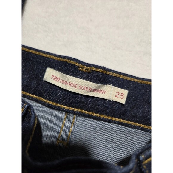 Levi's Women's Skinny Jeans - Dark Blue - Picture 3 of 13